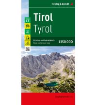 f&b Road Maps Tirol, Straßen- und Freizeitkarte 1:150.000, freytag & berndt Freytag-Berndt und Artaria