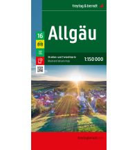 f&b Straßenkarten Allgäu, Straßen- und Freizeitkarte 1:150.000, freytag & berndt Freytag-Berndt und Artaria