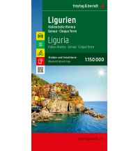 f&b Road Maps freytag & berndt Auto + Freizeitkarte Ligurien • Italienische Riviera • Genua 1:150.000 Freytag-Berndt und Artaria
