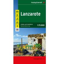 f&b Straßenkarten Lanzarote, Straßen- und Freizeitkarte 1:75.000, freytag & berndt Freytag-Berndt und Artaria