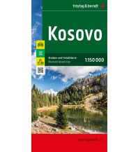 Straßenkarten Kosovo Kosovo, Straßen- und Freizeitkarte 1:150.000, freytag & berndt Freytag-Berndt und Artaria