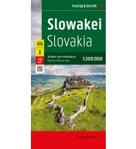 f&b Straßenkarten Slowakei, Straßen- und Freizeitkarte 1:200.000, freytag & berndt Freytag-Berndt und Artaria