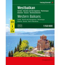 f&b Straßenkarten Westbalkan, Straßenatlas 1:150.000, freytag & berndt Freytag-Berndt und Artaria