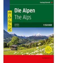 f&b Straßenkarten Atlas der Alpen, Autoatlas 1:150.000 Freytag-Berndt und Artaria