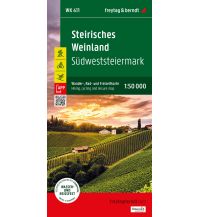 f&b Wanderkarten Steirisches Weinland, Wander-, Rad- und Freizeitkarte 1:50.000, freytag & berndt, WK 411 Freytag-Berndt und Artaria