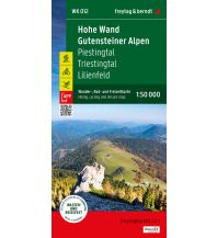 f&b Wanderkarten Hohe Wand - Gutensteiner Alpen, Wander-, Rad- und Freizeitkarte 1:50.000, freytag & berndt, WK 012 Freytag-Berndt und Artaria