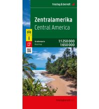 Road Maps North and Central America Zentralamerika, Straßenkarte 1:1.250.000 / 1:650.000 Freytag-Berndt und Artaria