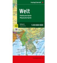 f&b Straßenkarten Weltkarte, politisch - physisch, 1:20.000.000, gefaltet, freytag & berndt Freytag-Berndt und Artaria