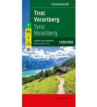 f&b Straßenkarten Tirol - Vorarlberg, Straßen- und Freizeitkarte 1:200.000, freytag & berndt Freytag-Berndt und Artaria