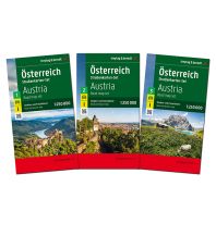 f&b Road Maps Österreich-Set, Autokarte 1:250.000, 3 Blätter in Kunststoff-Hülle Freytag-Berndt und Artaria