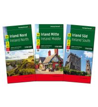 f&b Road Maps Irland, Straßen- und Freizeitkarten-Set 1:150.000, freytag & berndt Freytag-Berndt und Artaria