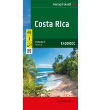 f&b Road Maps Costa Rica, Straßenkarte, 1:400.000, freytag & berndt Freytag-Berndt und Artaria