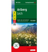 f&b Wanderkarten Arlberg, Wander-, Rad- und Freizeitkarte 1:35.000, freytag & berndt, WK 5504 Freytag-Berndt und Artaria