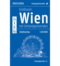 f&b City Maps Wien Großraum, Städteatlas 1:20.000, 2023/2024, freytag & berndt Freytag-Berndt und Artaria