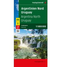 f&b Straßenkarten Argentinien Nord - Uruguay, Straßenkarte 1:1.800.000 Freytag-Berndt und Artaria