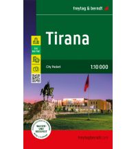 Stadtpläne Tirana, Stadtplan 1:10.000, freytag & berndt Freytag-Berndt und Artaria