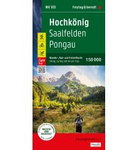 f&b Wanderkarten WK 103 Pongau - Hochkönig - Saalfelden, Wanderkarte 1:50.000 Freytag-Berndt und Artaria