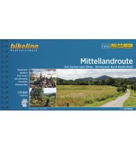 Cycling Guides Bikeline Radtourenbuch Mittellandroute 1:75.000 Verlag Esterbauer GmbH