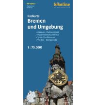 Cycling Maps Bikeline-Radkarte RK-NDS07, Bremen und Umgebung 1:75.000 Verlag Esterbauer GmbH
