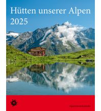 Kalender Hütten unserer Alpen 2025 Korsch Verlag