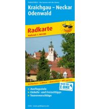 f&b Radkarten Kraichgau - Neckar - Odenwald, Radkarte 1:100.000 Freytag-Berndt und ARTARIA