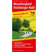 f&b Road Maps Weserbergland - Teutoburger Wald, Motorradkarte 1:200.000 Freytag-Berndt und ARTARIA