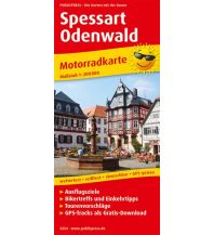 f&b Straßenkarten Spessart - Odenwald, Motorradkarte 1:200.000 Freytag-Berndt und ARTARIA