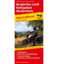 f&b Road Maps Bergisches Land - Ruhrgebiet - Niederrhein, Motorradkarte 1:200.000 Freytag-Berndt und ARTARIA