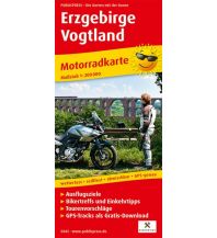 f&b Road Maps Erzgebirge - Vogtland, Motorradkarte 1:200.000 Freytag-Berndt und ARTARIA