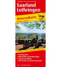 f&b Straßenkarten Saarland - Lothringen, Motorradkarte 1:200.000 Freytag-Berndt und ARTARIA