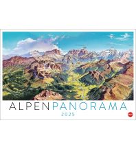 Kalender Alpenpanorama Edition 2025 - Die Kunst der Panoramakarten Athesia Kalenderverlag