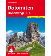 Long Distance Hiking Rother Wanderführer Dolomiten Höhenwege 1-3 Bergverlag Rother