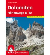Long Distance Hiking Rother Wanderführer Dolomiten Höhenwege 8-10 Bergverlag Rother