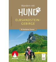 Wandern mit Hund Rother Wanderbuch Wandern mit dem Hund Elbsandsteingebirge Bergverlag Rother