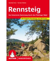 Long Distance Hiking Rother Wanderführer Rennsteig Bergverlag Rother