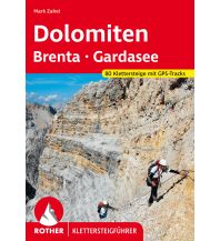 Via ferrata Guides Klettersteigführer Dolomiten, Brenta, Gardasee Bergverlag Rother