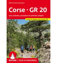 Long Distance Hiking Rother Guide de randonnées Corse - GR 20 Bergverlag Rother
