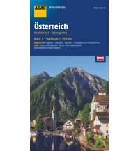 Road Maps Austria ADAC UrlaubsKarte Österreich Blatt 3 Oberösterreich, Salzburg-Nord 1:150 000 ADAC Verlag