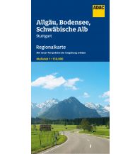 Straßenkarten ADAC Regionalkarte Deutschland Blatt 15 Allgäu, Bodensee, Schwäbische Alb ADAC Verlag