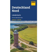 Road Maps ADAC Länderkarte Deutschland Nord 1:500.000 ADAC Verlag