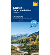 Road Maps ADAC UrlaubsKarte Österreich Blatt 4 Kärnten, Steiermark-West 1:150 000 ADAC Verlag
