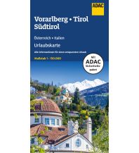 Straßenkarten Österreich ADAC Urlaubskarte Österreich 06 Vorarlberg, Tirol, Südtirol 1:150.000 ADAC Verlag