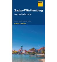 Road Maps ADAC BundesländerKarte Deutschland Blatt 11 Baden-Württemberg 1:300 000 ADAC Verlag