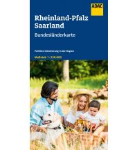 ADAC BundesländerKarte Deutschland Blatt 10 Rheinland-Pfalz, Saarland  ADAC Verlag
