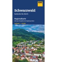 Road Maps ADAC Regionalkarte 14 Schwarzwald 1:150.000 ADAC Verlag