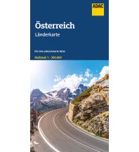 Road Maps ADAC Länderkarte Österreich 1:300.000 ADAC Verlag