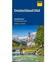 Straßenkarten Deutschland ADAC Länderkarte Deutschland Süd 1:500.000 ADAC Verlag