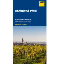 Straßenkarten Deutschland ADAC Bundesländerkarte Deutschland 10 Rheinland-Pfalz, Saarland 1:250.000 Mairs Geographischer Verlag Kurt Mair GmbH. & Co.