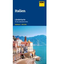Road Maps Italy ADAC Länderkarte Italien 1:650.000 ADAC Verlag