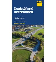 Road Maps Germany ADAC Länderkarte Deutschland Autobahnen 1:500.000 ADAC Verlag